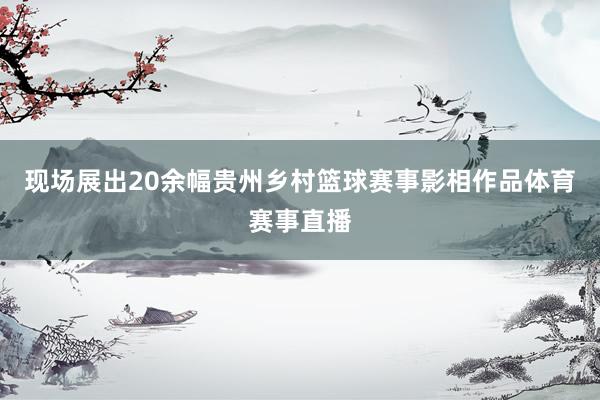 现场展出20余幅贵州乡村篮球赛事影相作品体育赛事直播