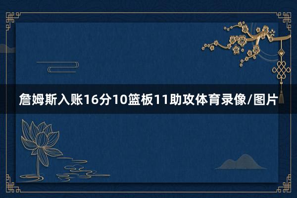 詹姆斯入账16分10篮板11助攻体育录像/图片