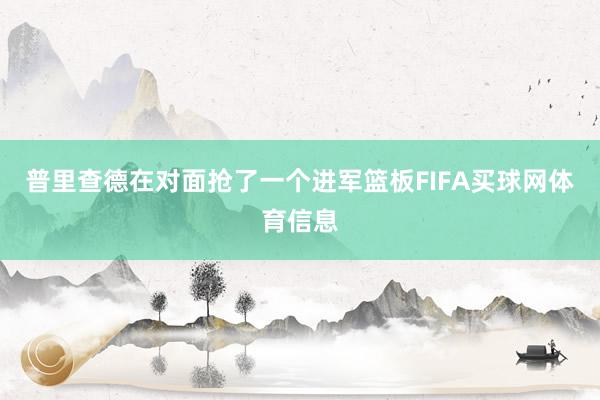 普里查德在对面抢了一个进军篮板FIFA买球网体育信息
