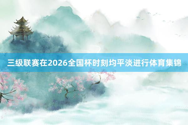三级联赛在2026全国杯时刻均平淡进行体育集锦